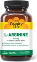 Country Life L-Arginine Caps with Vitamin B-6, 500mg, 100 Vegan Capsules, Certified Gluten Free, Certified Vegan 2
