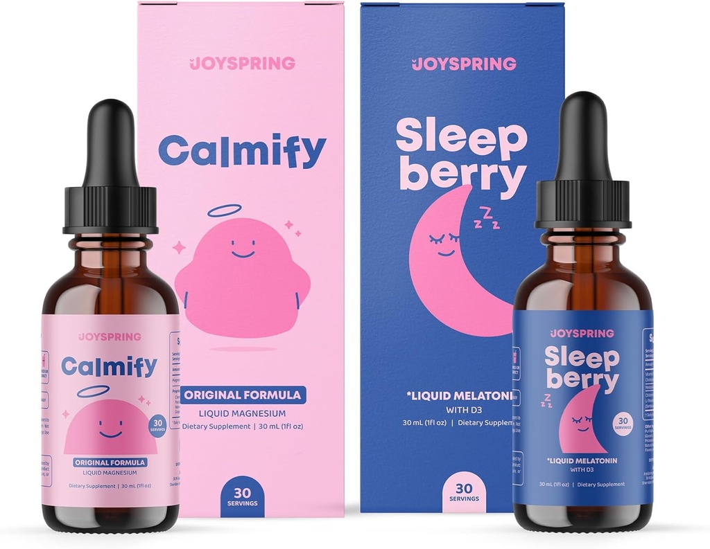 JoySpring Magnesium Citrate and SleepBerry Melatonin Liquid for Kids 2