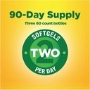 Nature Made Burp-Less Fish Oil 1200 mg, 60 Softgels, Fish Oil Omega 3 Supplement For Heart Health (Pack of 3) 6