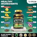 Wormwood Capsules Supplement for Men and Women, 10in1 Formula with Black Walnut, Whole Cloves, Turmeric, Cayenne Pepper & More - Digestive, Immune Support - Nutrient Rich - 150 Capsules 4