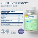 SOLARAY Super Digestaway Digestive Enzymes - Pancreatin, Papain, Ginger, Pepsin, Betaine HCl, Aloe Vera, and More - Digestion & Nutrient Absorption Support - Lab Verified - 180 VegCaps 3