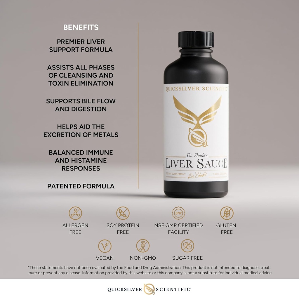 Quicksilver Scientific Liver Sauce - Liposomal Liver Detox with DIM, Quercetin, Lipoic Acid, Milk Thistle and Dandelion Root Supplement - Supports Bile & Toxin Momentum (100 ml / 3.38 oz) 5