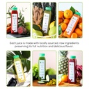 3 Day Juice Cleanse by Raw Fountain, All Natural Raw Detox Cleanse, Juicing for Body Rest, Cold Pressed Juice Fast, Great Way to Jumpstart a Healthy Diet, 18 Bottles 12oz, 3 Ginger Shots 3