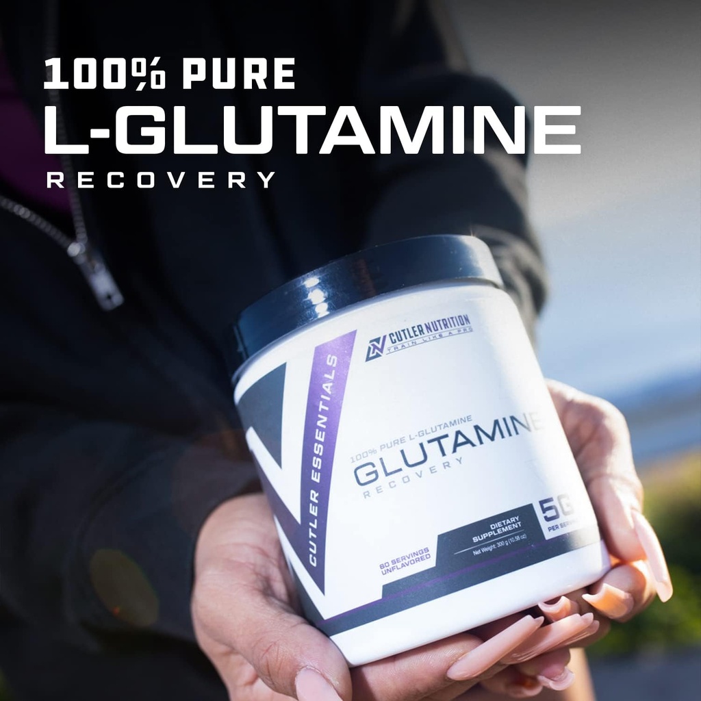 Cutler Essentials 100% Pure L-Glutamine for Enhanced Recovery, Lean Muscle Support and Improved Protein Synthesis | Unflavored, 60 Servings 6
