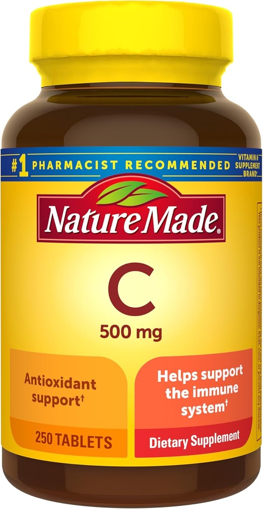 Nature Made Vitamin C, 500 mg (250 Caplets) Package may vary 2