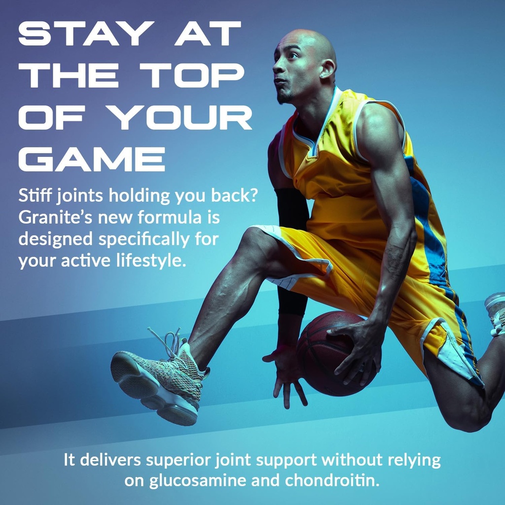 Granite Joint Care: Premium UC-II Collagen, Turmeric Curcumin C3, AKBA Boswellia + More - All-in-One Support for Joint Mobility, Comfort & Strength (60ct) 5