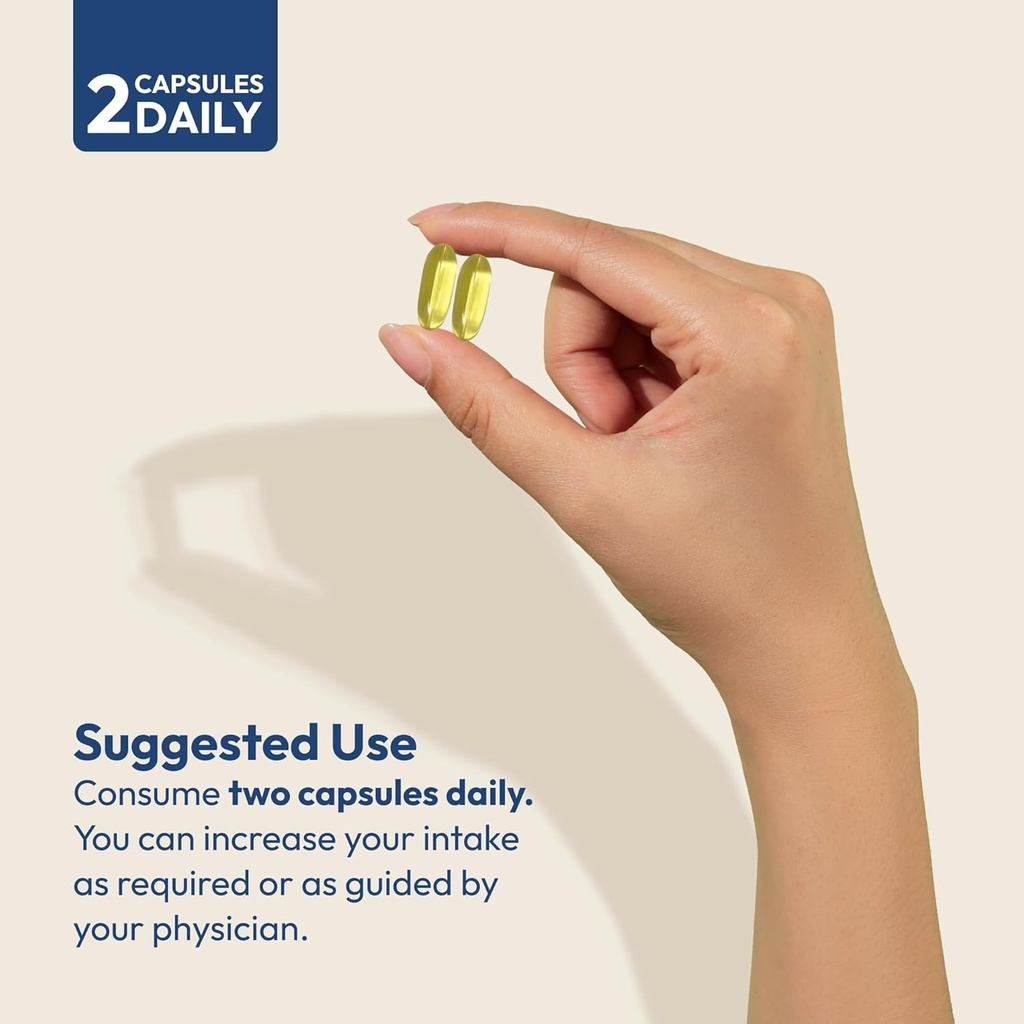 ANDREW LESSMAN Maximum Essential Omega-3 Unflavored, 180 Softgels - Ultra-Pure Omega-3 Fish Oil 1200 mg-High DHA, No Mercury Supplement-Small, Easy to Swallow Fish Oil Capsules 6