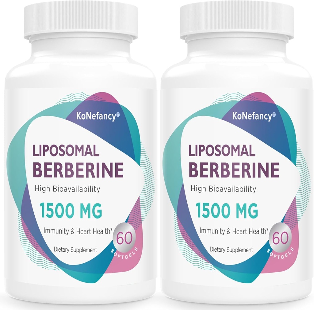 Liposomal Berberine Supplement 1500mg - Third Party Tested, High Bioavailability Berberine HCL Capsules for Women and Men, AMPK Activator for Cardiovascular Health, Sugar-Free, Non-GMO,120 Softgels 2