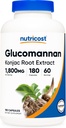 Nutricost Glucomannan 1,800mg Per Serving, 180 Capsules - Natural Fiber Source, Non-GMO, Gluten Free 2