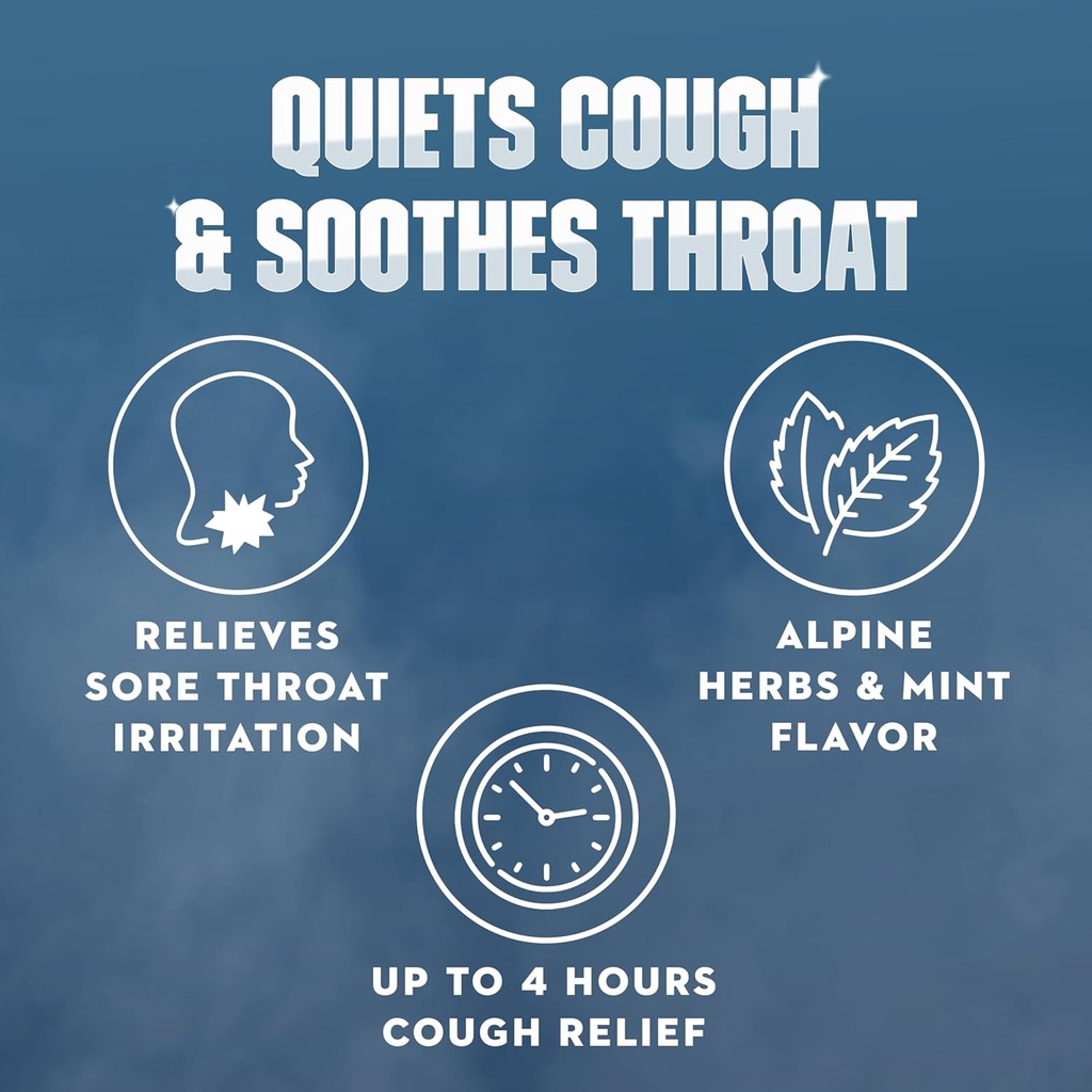 Mucinex InstaSoothe Sore Throat + Cough Relief Alpine Herbs & Mint Flavor, Fast Acting, Cooling Comfort, Powerful Sore Throat Oral Pain Reliever, 40 Medicated Drops 5