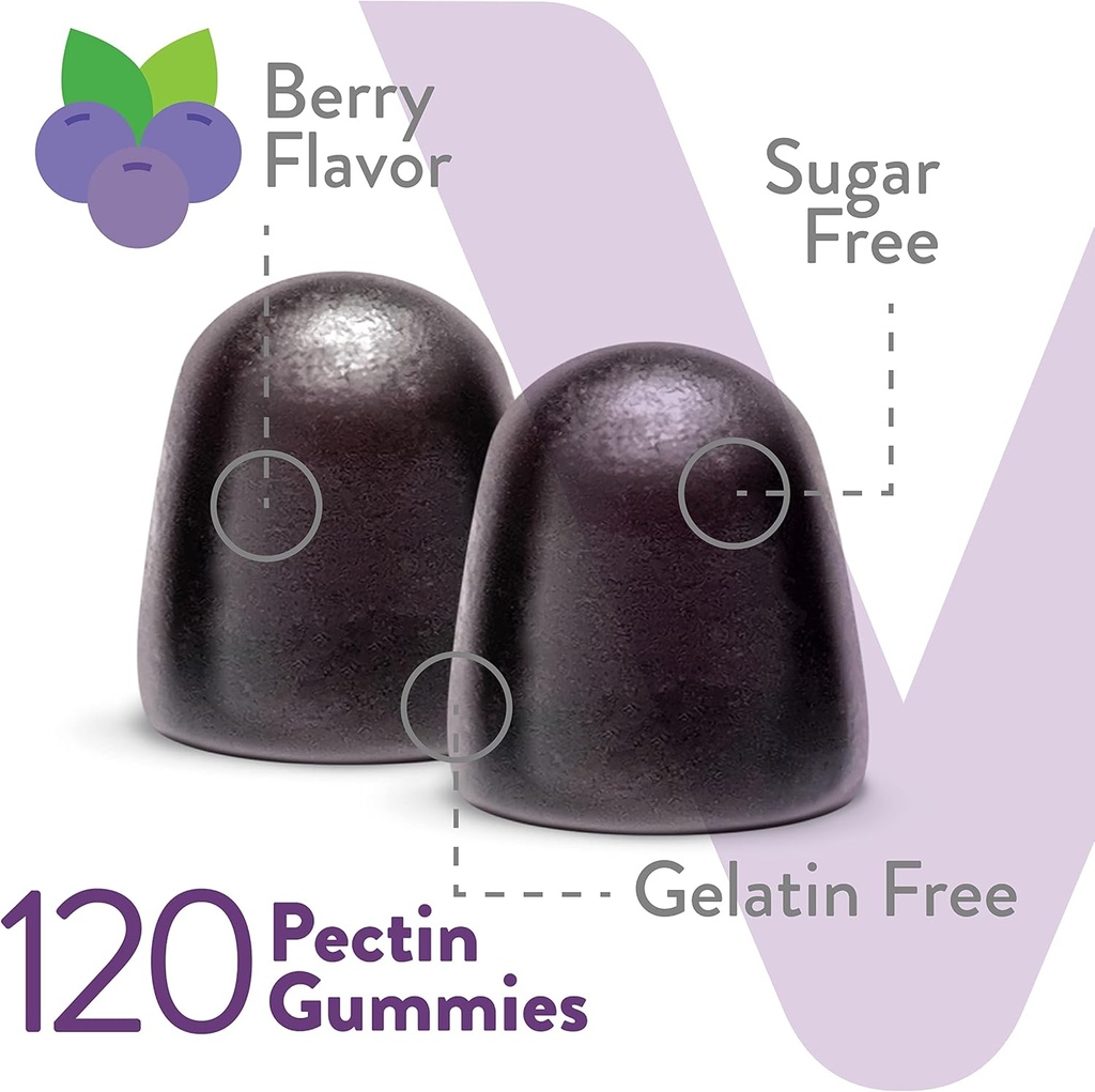 VITEEY Sambucus Elderberry Gummies for Adults & Teens + Zinc & Vitamin C - Sugar Free - Immune Support & Booster Herbal Supplement - Vegan, Gluten Free, Gelatin Free, GMO Free, Chewable Berry Flavored 4