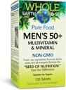 Natural Factors Whole Earth & Sea Men's 50+ Multivitamin & Mineral - Daily Nutritional Support Multivitamin - Supports Brain Health & Immune System Function - Vegan - 120 Tablets (60 Servings) 2