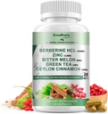 GREENPEOPLE Berberine Supplement with Ceylon Cinnamon - 120 Count Berberine 1500mg Activates AMPK & GLP-1 Berberina HCL with Bitter Melon & Natural Herbs for Immune Support/Energy 2