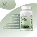 Balance Breens Hemp Extract Capsules 30,000 mg per Bottle - Natural Dietary Supplement Supports Brain Functions, Immune Support - Rich in Omega 3-6-9 Fatty Acids (60 Count (Pack of 1)) 6