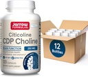 Jarrow Formulas Citicoline CDP Choline 250 MG, CDP Choline Supplement Supports Brain Health, Performance and Memory, 120 Capsules, Up to a 120 Day Supply, Pack of 12 2