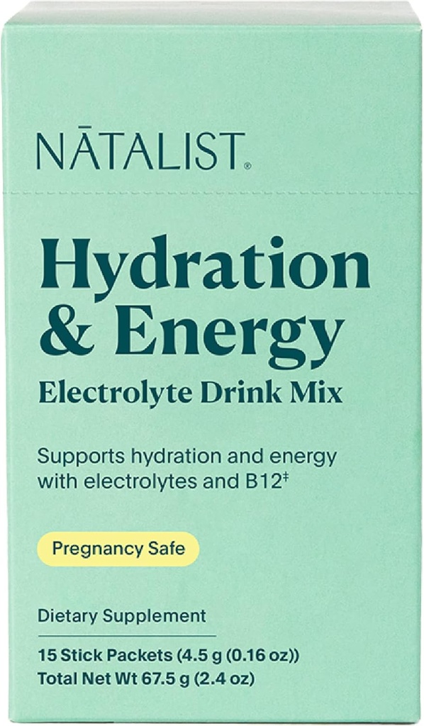 NATALIST Hydration & Electrolyte Energy Drink Mix Powder Easy Prep Daily Essentials Mineral & Vitamin Replenishment for Women Caffeine Free Vegan Berry Flavor - 15 Packet Servings 2
