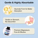Magnesium Glycinate Capsules 380mg, Magnesium Supplement for Muscle, Heart, Nerve Support, 45 Sevings High Absorption, Non-GMO & Gluten Free - 90 Counts 4