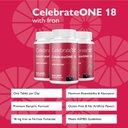 Celebrate Vitamins CelebrateONE 18 Chewables, 18mg Iron - Once Daily Bariatric Multivitamin, Essential Vitamins & Minerals - Gastric Bypass & Sleeve Gastrectomy Supplement - Black Cherry (90 Tablets) 3