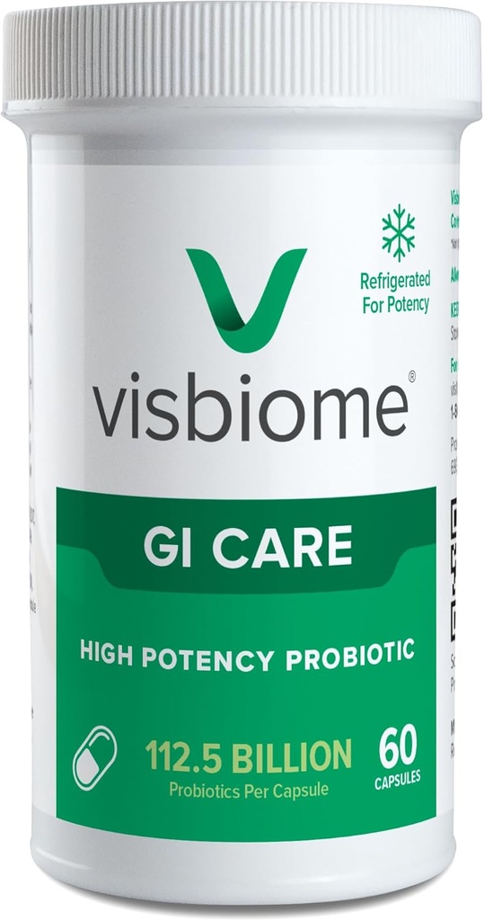 Visbiome® GI Care - High Potency Probiotic - 112.5 Billion CFU Live Probiotics, Original De Simone Formulation, Made in USA, 60 Capsules. 2