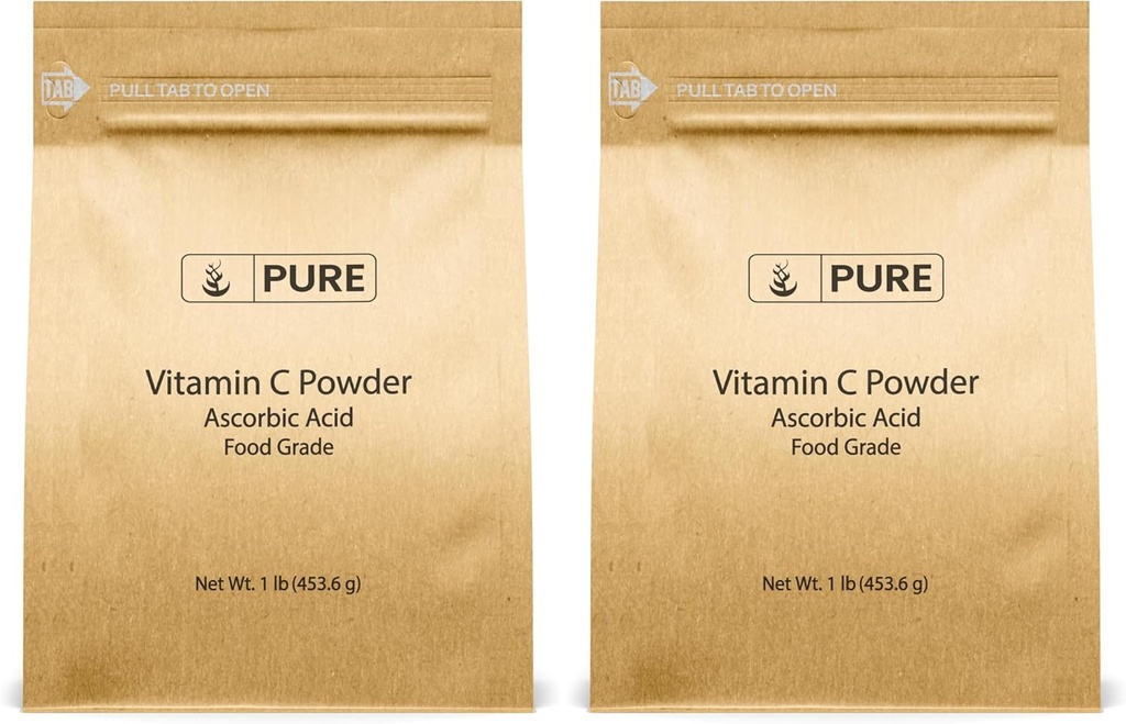 PURE ORIGINAL INGREDIENTS Vitamin C Powder, 11 oz, Ascorbic Acid 4