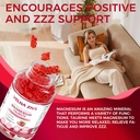 Magnesium Taurate Gummies 1800mg, Magnesium Taurate Supplement, High Absorption& chewable for Kid and Adults, Muscle and Heart Health Support, Vegan, Gluten Free, 60 Counts 6