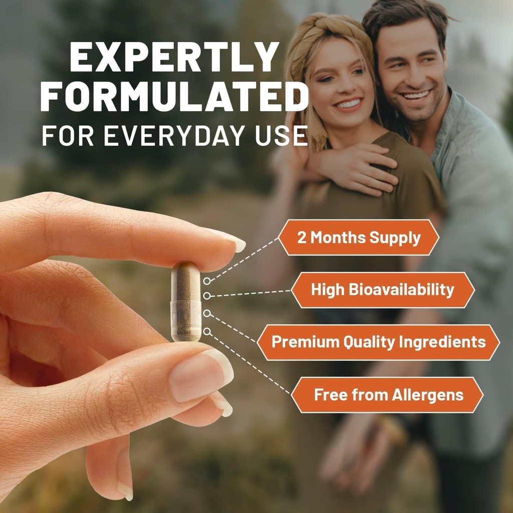 Mushroom Supplement Capsules, Mushrooms Complex, Lions Mane, Cordyceps, Chaga, Reishi, Turkey Tail, Maitake, Brain Supplements for Memory and Focus, 2 Month Supply 4