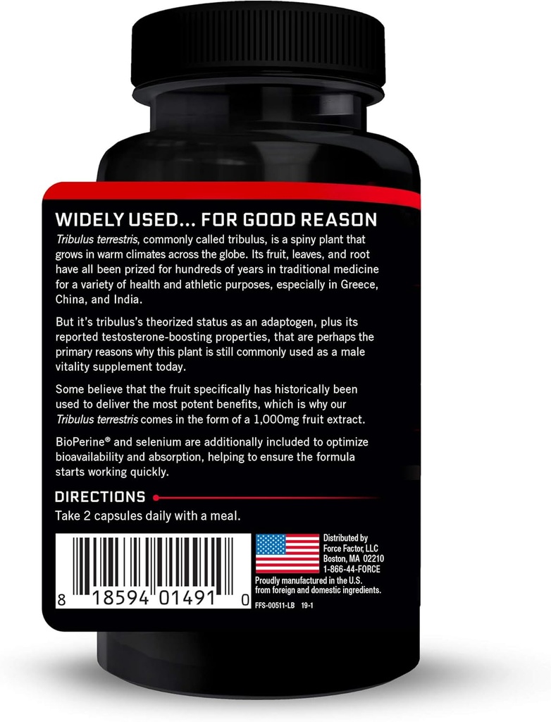 Force Factor Tribulus Terrestris 60ct (pack of 2) 4