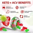 Keto ACV Gummies Advanced, 1000MG Apple Cider Vinegar Supplement for Women and Men, ACV Keto Gummies for Supports Metabolism, Sugar Free, Made in USA, Keto+ACV, 60 Count 4