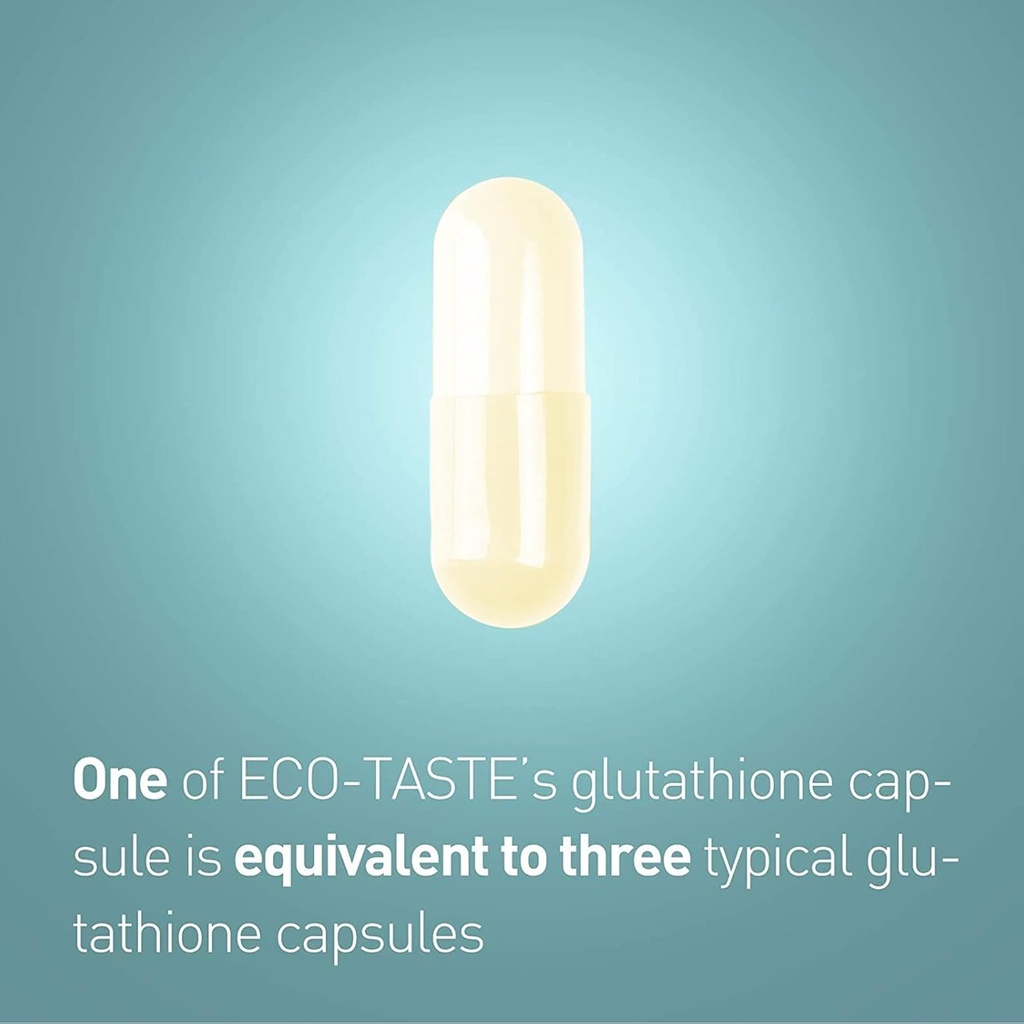 ECO-TASTE Glutathione Supplement, 98% Purified – Reduced Form, 120 Capsules 5