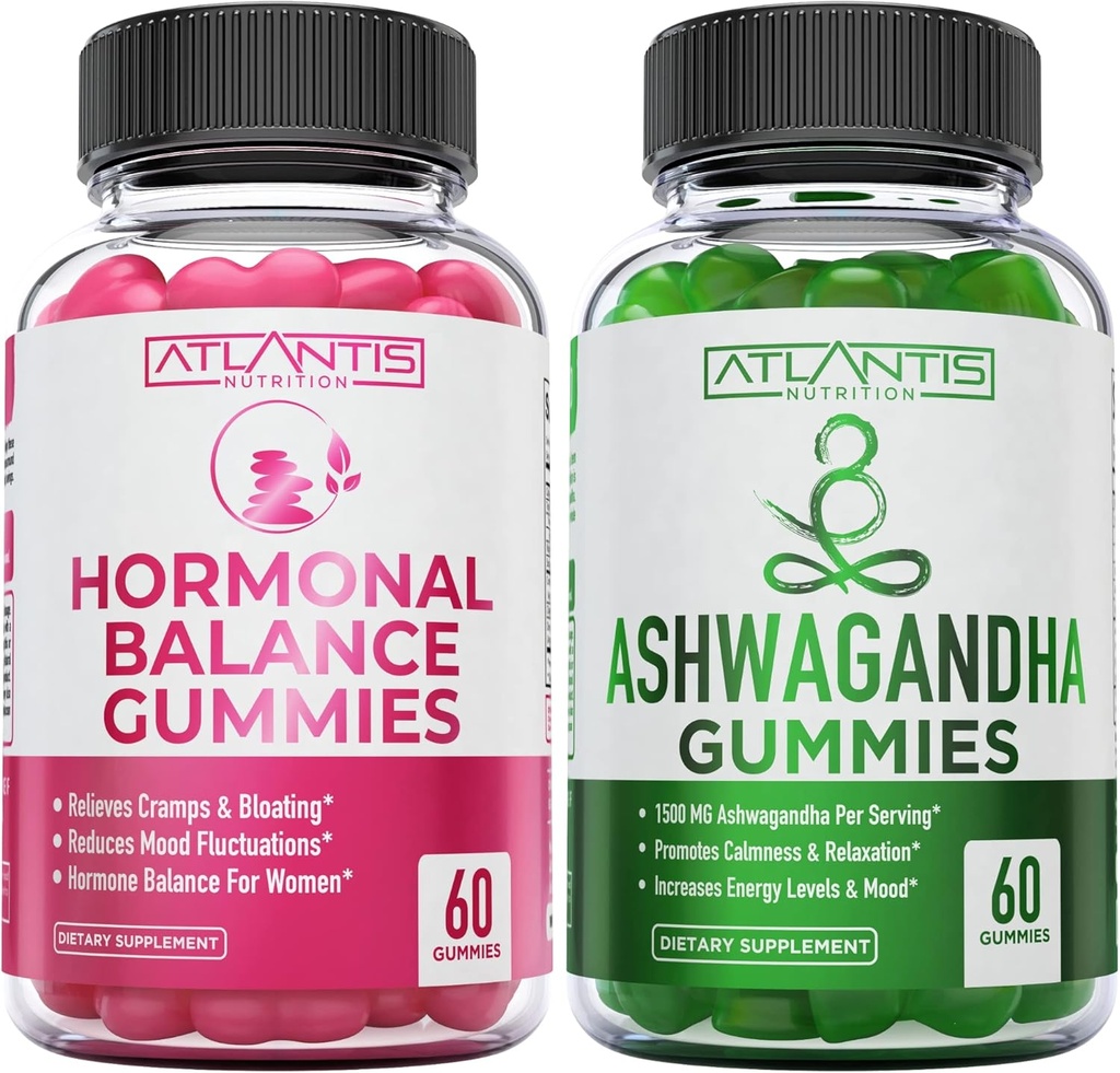 Hormonal Balance PMS Relief Gummies + Ashwagandha Gummies 2