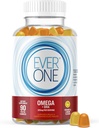 Omega Fish Oil Gummies for Adults and Teens with DHA - Support Brain and Cardiovascular Health Supplement - Vegan, Gelatin Free, GMO Free - Delicious Orange and Lemon Flavored with Omega 3, 6, and 9 2