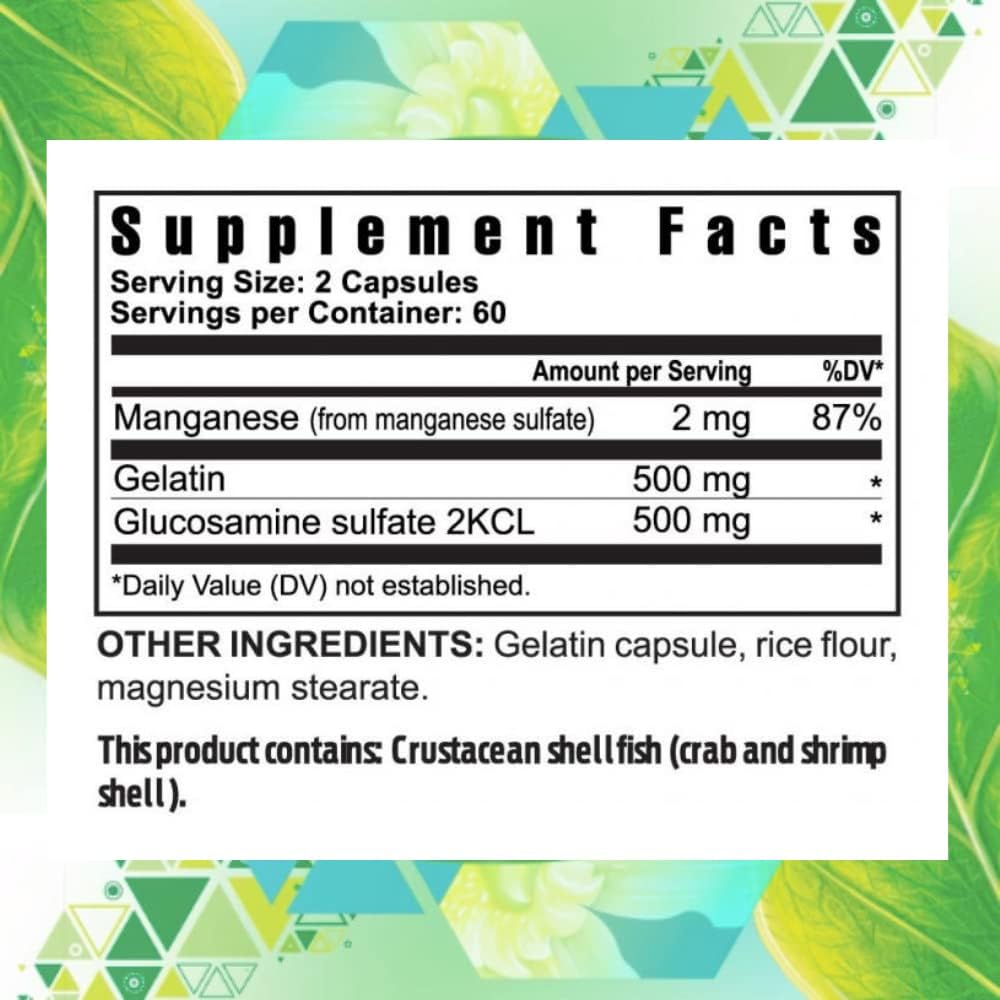 Youngevity Ultimate Gluco-Gel -for Joints, Tendons, Bones & Cartilage | Contains Glucosamine, Gelatin & Manganese | 2 Bottles 3