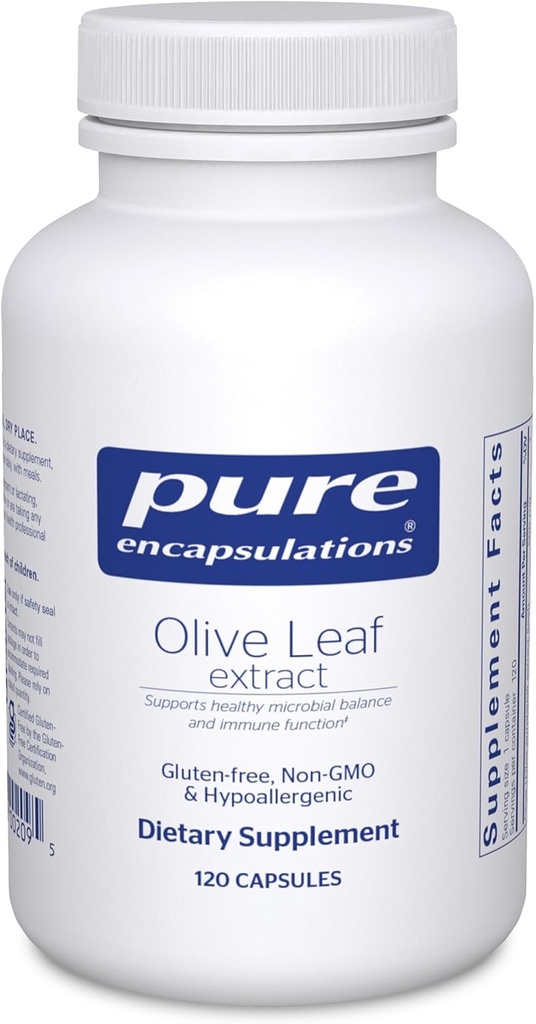 Pure Encapsulations Olive Leaf Extract | Hypoallergenic Supplement Supports Immune System and Healthy Intestinal Environment | 120 Capsules 2
