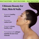 Lemme Glow Collagen Hair Gummies for Strong, Thick Hair & Reduced Shedding Smooth Anti Cellulite Capsules for Women, Smooth Legs & Thighs, Reduce Cellulite & Crepey Skin Bundle 3