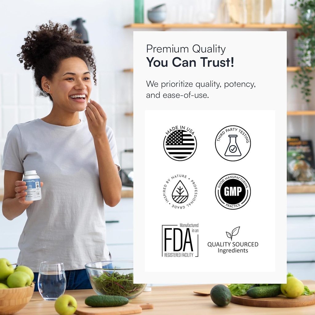 FIQ - Mag IQ Glycinate - Magnesium Bisglycinate Chelate TRAACS - High Absorption Magnesium Glycinate Supplement - Sleep, Daily Energy, & Bone Wellness - 60 Capsules 6