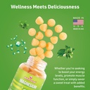 Magnesium Citrate Gummies for Adults - Supplements for Women & Kids Daily Wellness - Peanut Free Vitamin Gummy - Raspberry and Peach Flavor Chewable Supplement - 60 Count 3