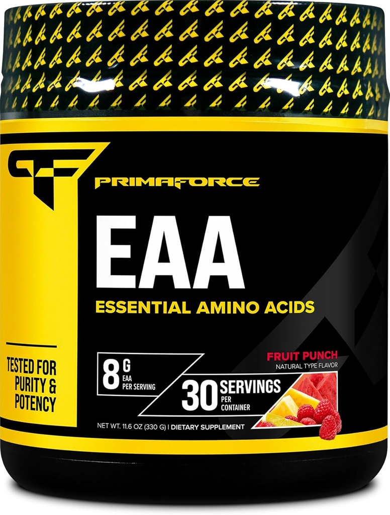 Primaforce EAA Powder (30 Servings, Fruit Punch Flavor) | Essential Amino Acids for Pre/Intra Workout and Recovery - Non-GMO and Gluten Free 2
