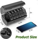 Weekly Pill Organizer 4 Times a Day, Large Pill Box 7 Day Daily Pill Case with 28 Extra Large Compartments Portable Travel Pill Container Big Medicine Organizer for Supplement Vitamin (Black) 6