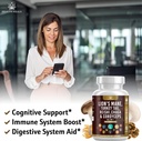 Mushroom Supplement with Lion's Mane Turkey Tail Reishi Cordyceps Chaga Marshmallow Root - 120 Count 5
