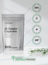 Empty Capsules Size 00 | 1000 Clear Gelatin Capsules | Resealable Bag | Non-GMO, Gluten Free | By Horbaach 5