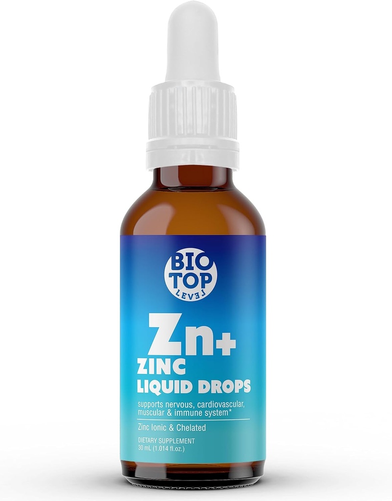 Liquid Zinc Supplement. Immune Support & Skin Care. Ionic & Chelated Zinc for Kids & Adults. 30 Day Supply, Vegan, Organic Glycerin Based, Unflavored 2