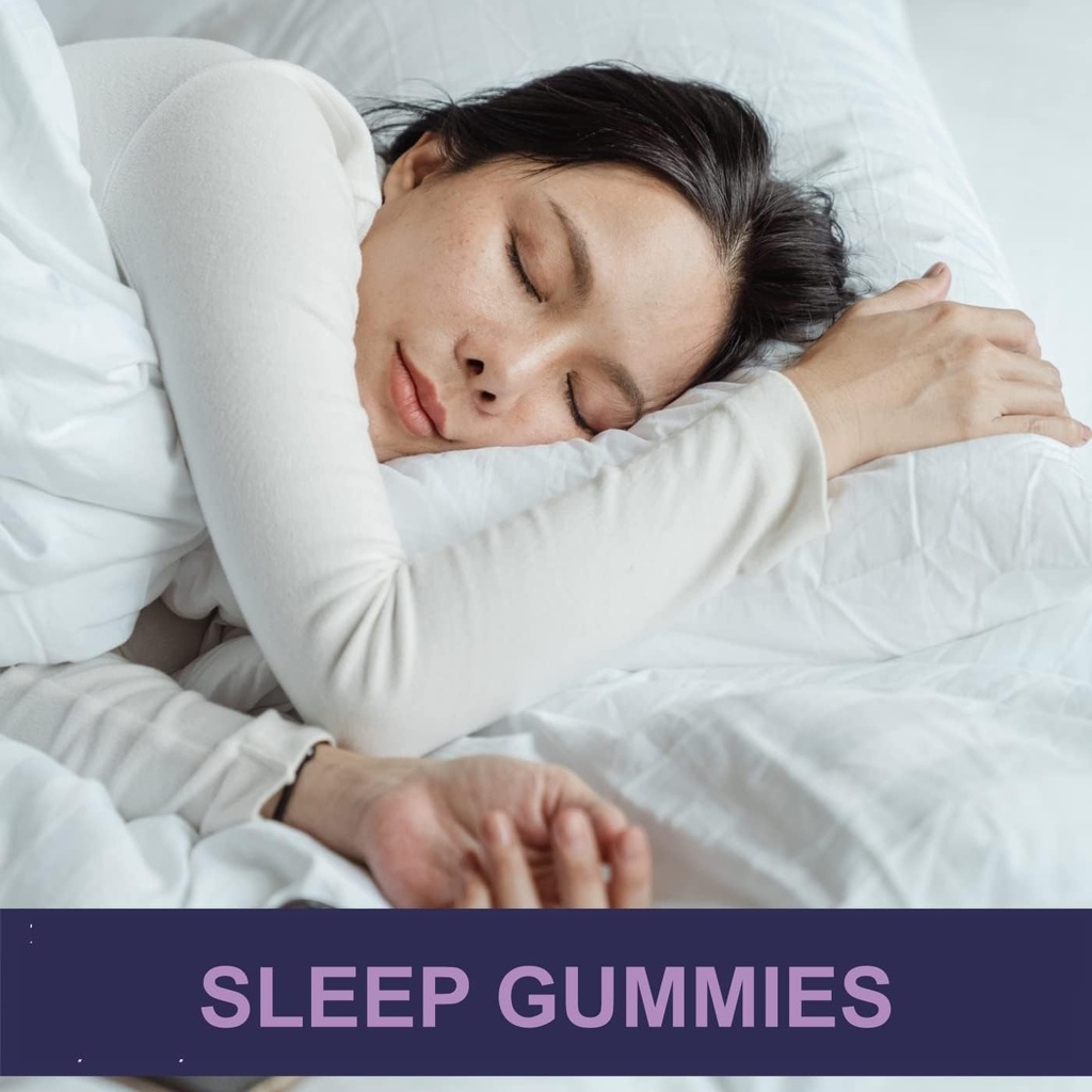 Hemp Sleep Gummies Triple Action | Promotes Healthy Sleep | Relaxes Body & Mind | Made in USA | 5mg Melatonin | 200mg Hemp | 10mg L-Theanine | 60 Organic Gummies 3