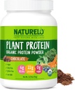 NATURELO Plant Protein Powder, Chocolate, 22g Protein - Non-GMO, Vegan, No Gluten, Dairy, or Soy - No Artificial Flavors, Synthetic Coloring, Preservatives, or Additives - 20 Servings 2