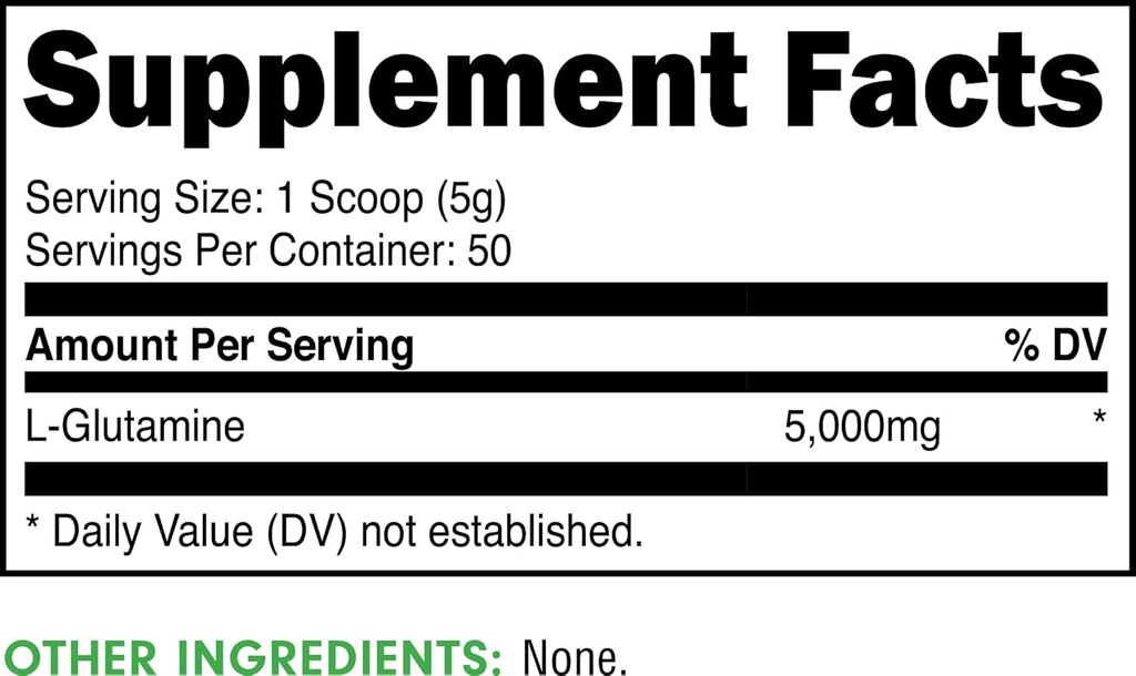 Bucked Up L-Glutamine (5000mg), Essentials (50 Servings, 250 Grams) 3