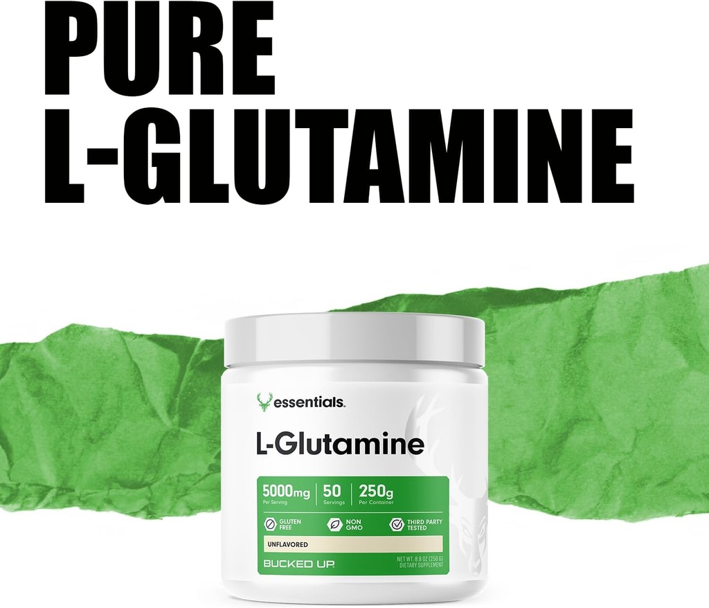 Bucked Up L-Glutamine (5000mg), Essentials (50 Servings, 250 Grams) 6