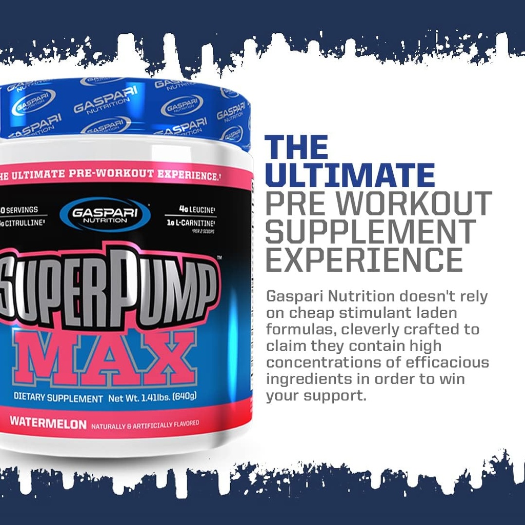 Gaspari Nutrition SuperPump MAX, The Ultimate Pre Workout Powder, Sustained Energy Preworkout, Nitric Oxide Booster, Muscle Growth, Recovery & Replenishes Electrolytes (Grape Cooler) 4