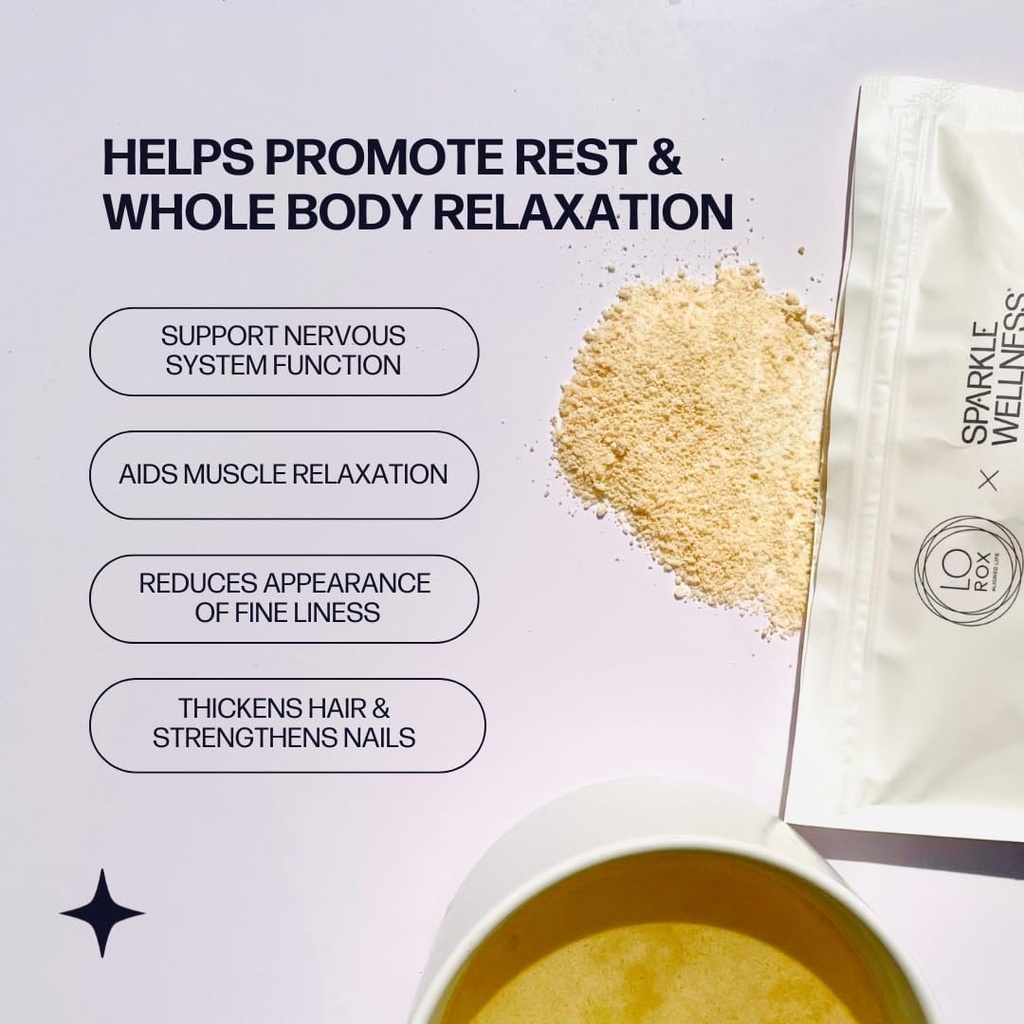 Collagen Magnesium Rest + Restore (Honey Lemonade) [30 Serves] | VERISOL Bioactive Collagen Peptides, Magnesium Glycinate & Taurate Salts | Lauren Roxburgh Rest + Restore | Calming Beauty Routine 6