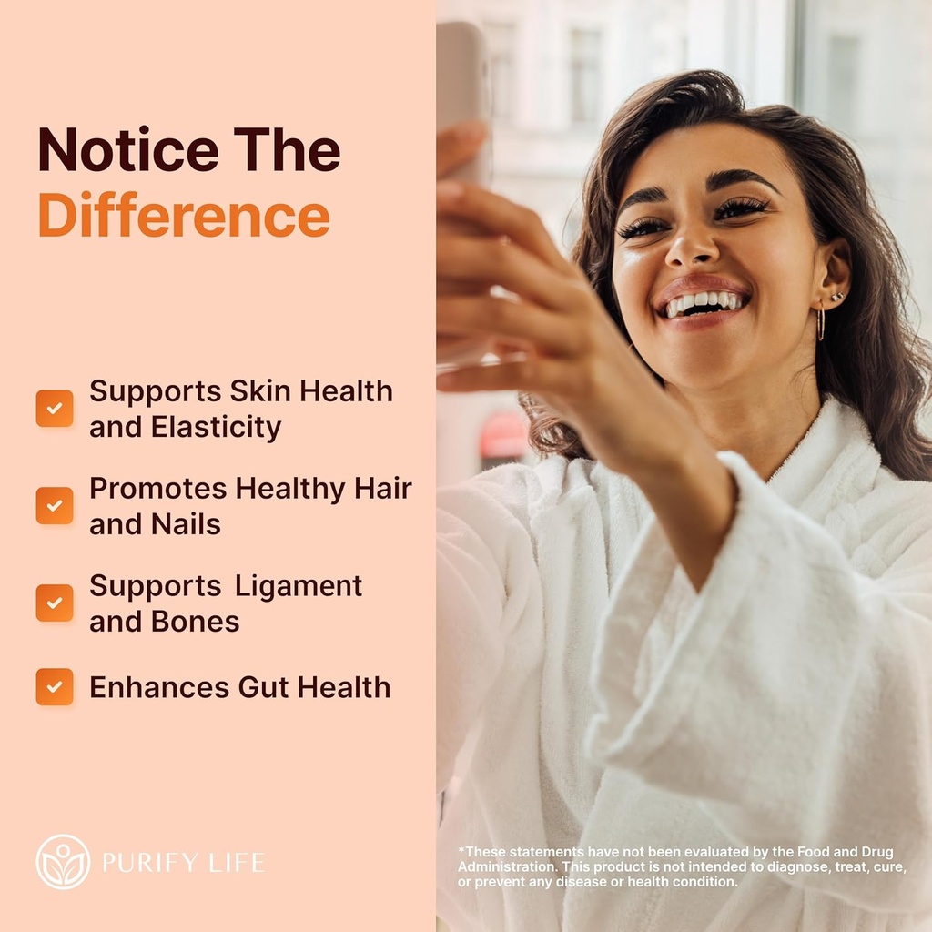 Sugar-Free Marine Collagen Gummies (90 Collagen Chews) Potent 500mg Collagen Gummy for Hair Growth, Healthier Skin & Nails, Pore Reducer & Elasticity Hydrolyzed, Gluten Free, Boosted w Shuddha Gugulu 5