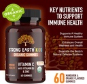 YUM-V'S Kids Strong Earth - Organic Immune Health Gummies with Vitamin C, Vitamin D3 Plus Zinc - Immune System Boost Zinc, Vitamin C, Vitamin D Gummies - Gummy Multivitamin (60 Count) 3