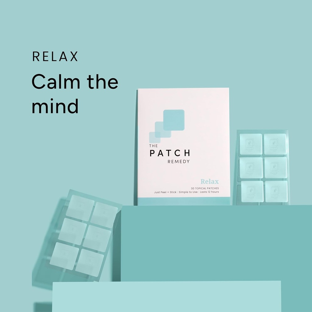 The Patch Remedy Relax Patch | L-Theanine, Lemon Balm, Valerian, Ashwagandha, Passionflower | 30 Patches 4